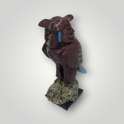Animales de cuarzo con base de pirita