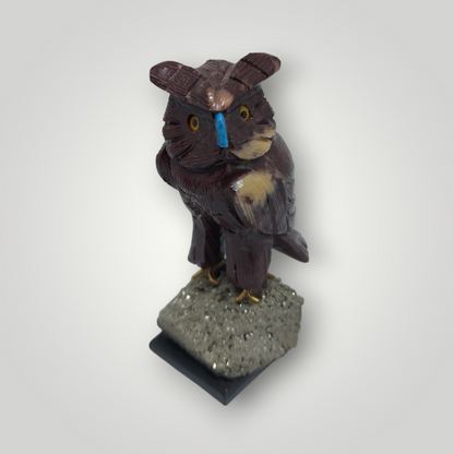 Animales de cuarzo con base de pirita