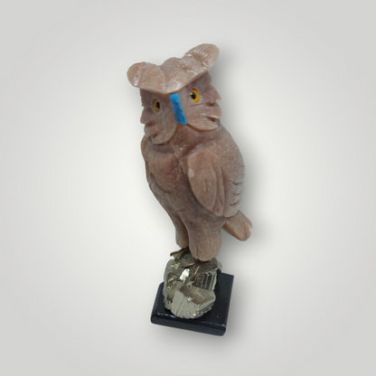 Animales de cuarzo con base de pirita