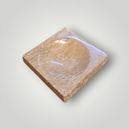 Cenicero de mármol travertino