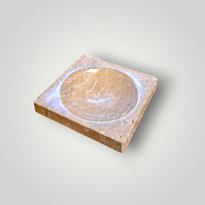 Cenicero de mármol travertino