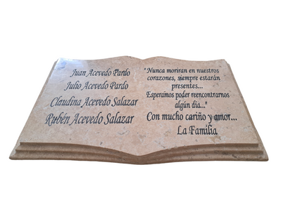 Lapida de travertino 30x20