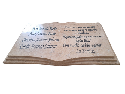 Lapida de travertino 30x20