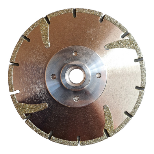 Hoja de sierra de diamante de borde continuo de prensado en caliente.