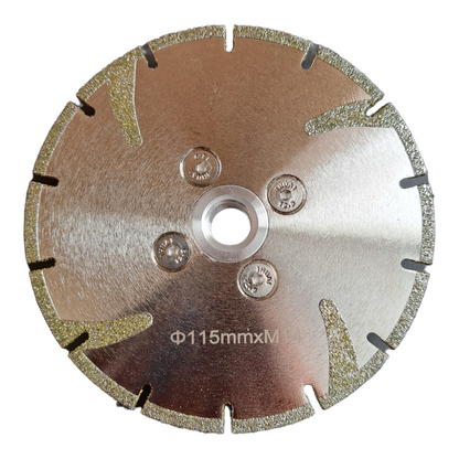 Hoja de sierra de diamante de borde continuo de prensado en caliente.