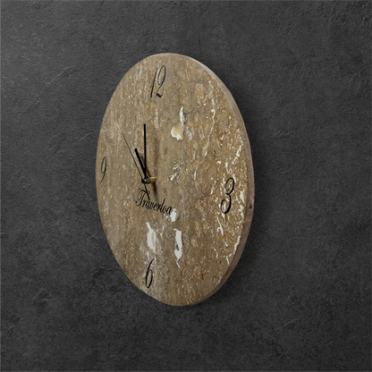 Reloj de muro Mármol Travertino