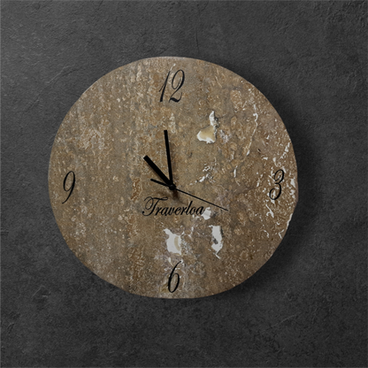 Reloj de muro Mármol Travertino