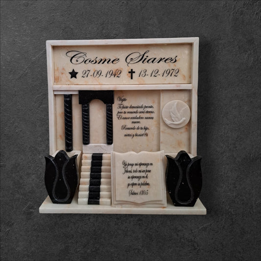 Lapida de cuarzo para nicho B2