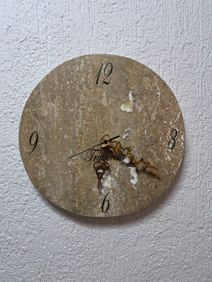 Reloj de muro Mármol Travertino