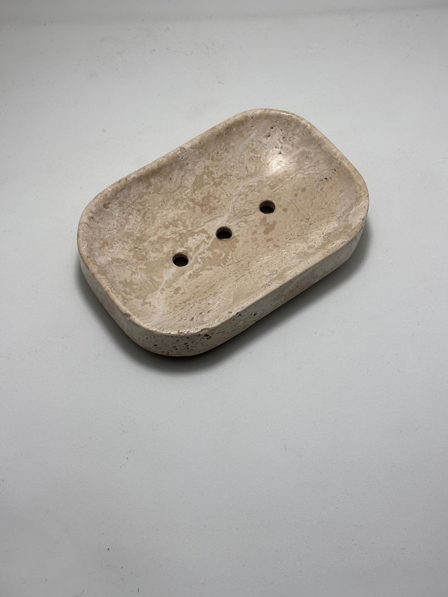 Jabonera de mármol travertino