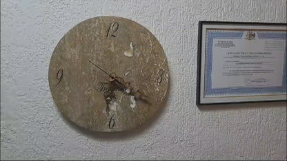 Reloj de muro Mármol Travertino