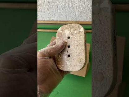 Jabonera de mármol travertino