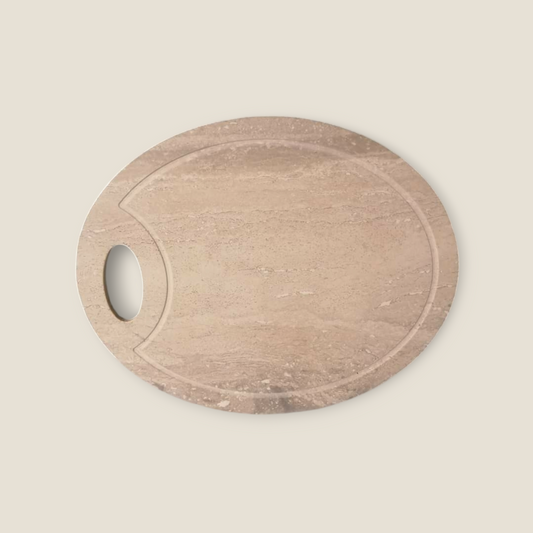 Tabla de Picar de Mármol Travertino