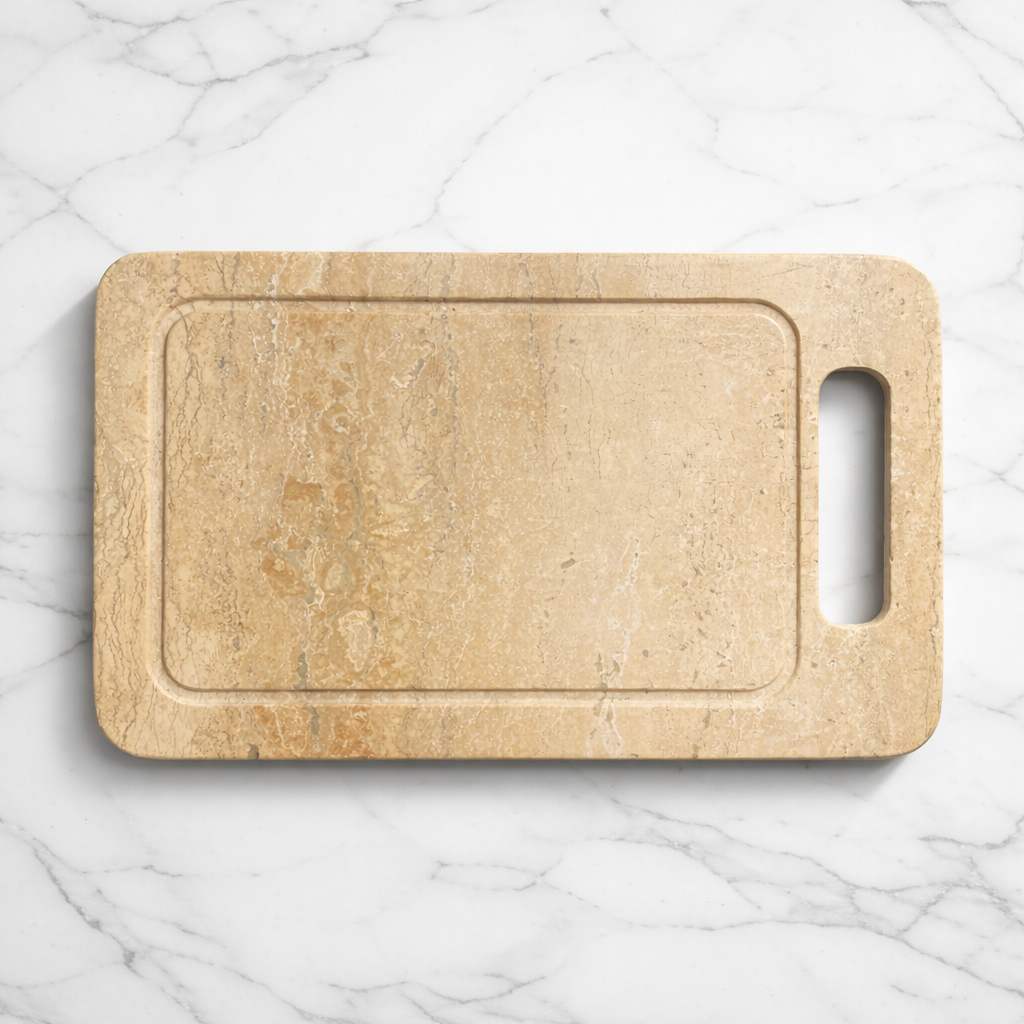 Tabla de Travertino Natural 30x20 cm – Edición Premium