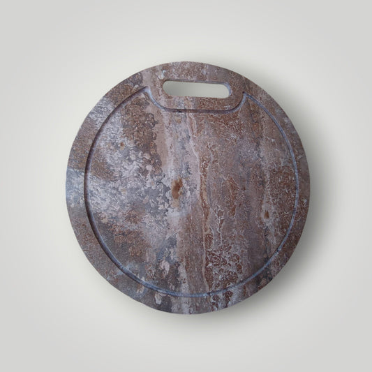 Tabla de picar de mármol travertino